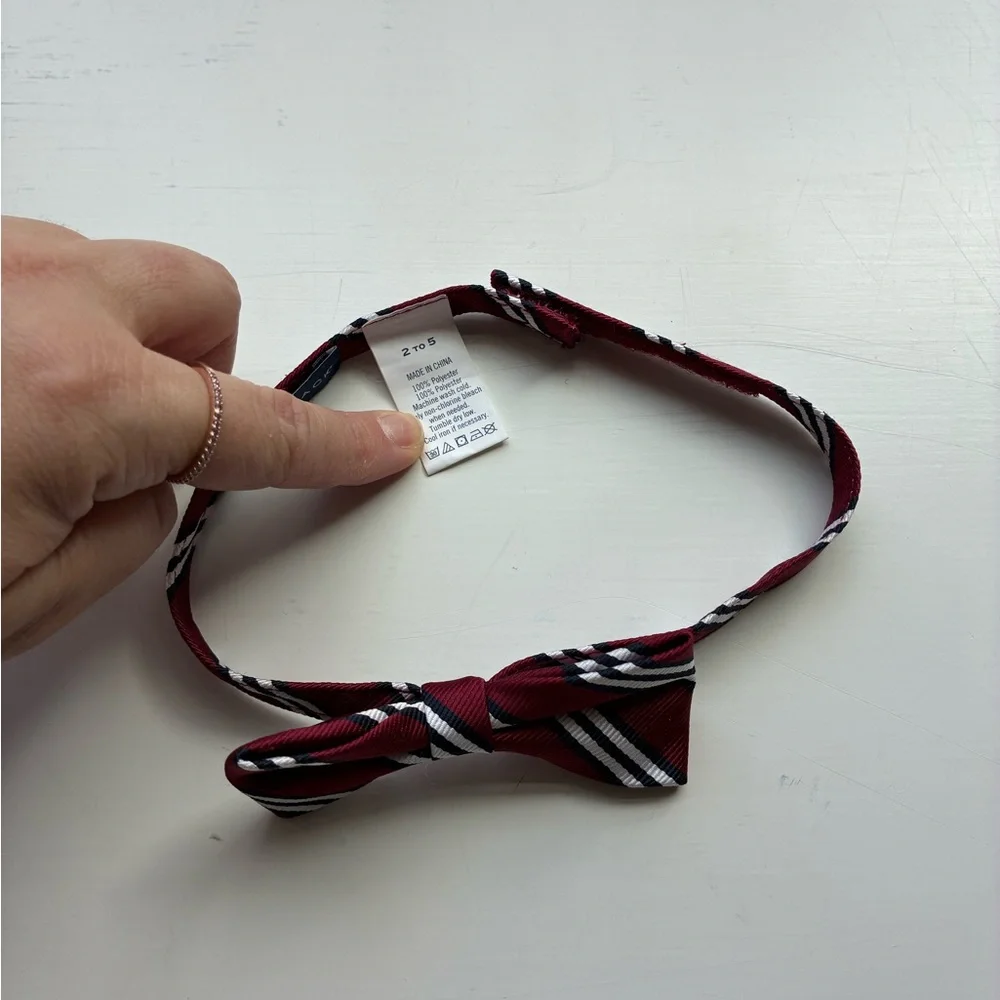 Janie and Jack Kids Bow Tie Set - Red, Black, Gray, and Brown
